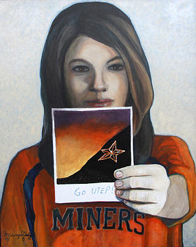 El Paso Painting - El Paso -Team Spirit - Espiritu de Equipo by Maritza Jauregui Neely
