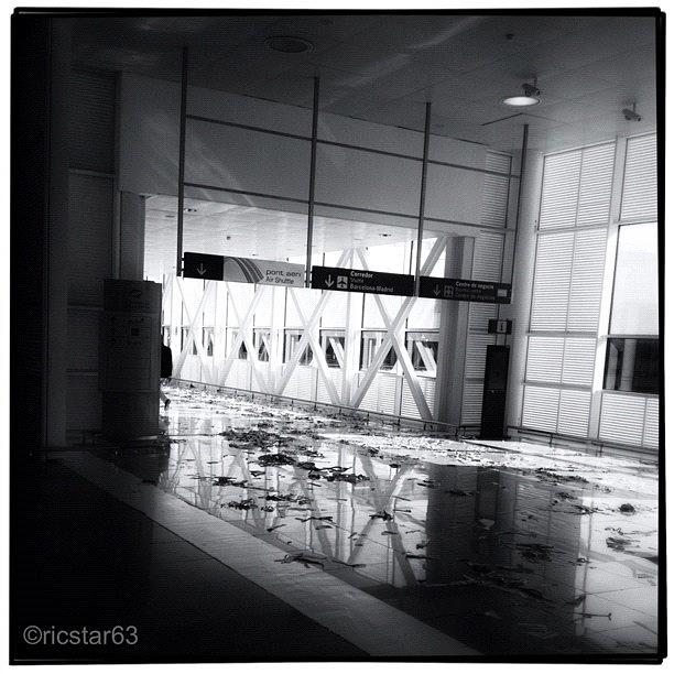 Instagram Photograph - El Prat Airport Littered With Shredded by Ric Spencer