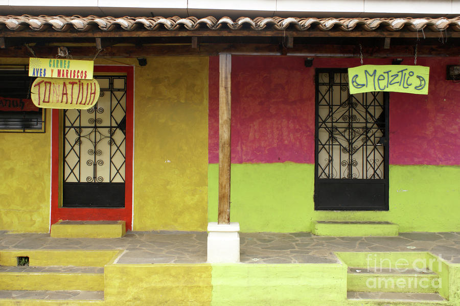 El Salvador Colorful Storefronts in Ataco  Photograph by John  Mitchell