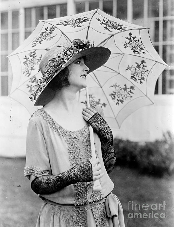 Eleannor Boardman with Parasol Photograph by Padre Art