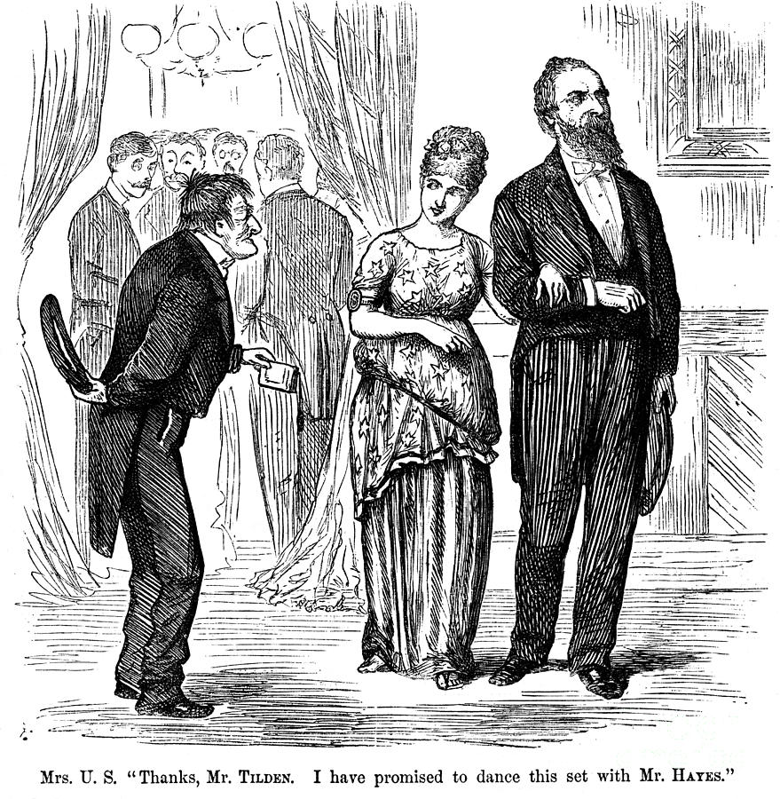 Election Cartoon, 1877 Photograph by Granger