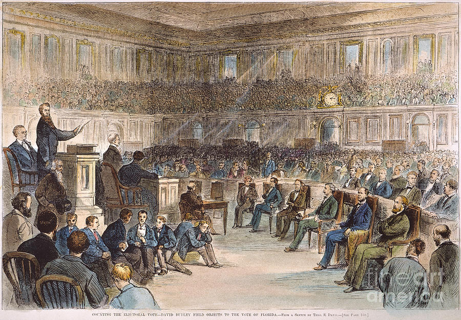 Electoral Commission, 1877 Photograph by Granger Electoral Commission, 1877 Photograph by Granger