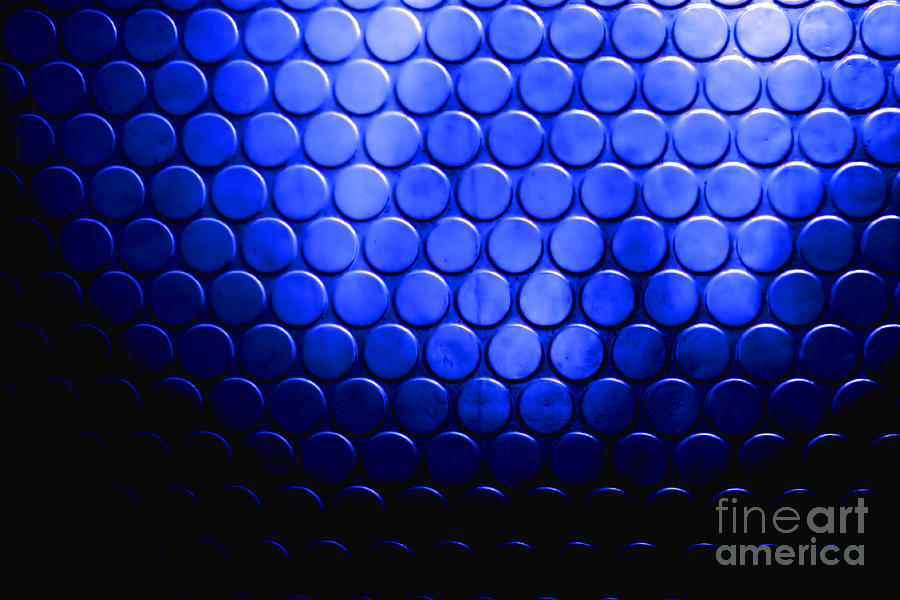 Electric blue circle bumps Photograph by Simon Bratt
