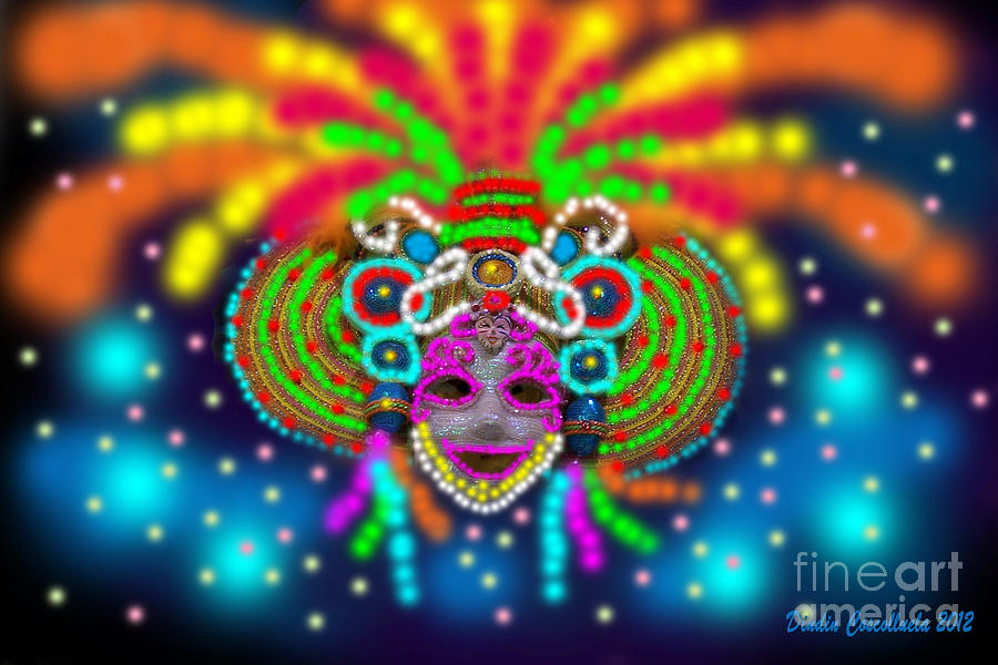 Electric Masskara Photograph by Dindin Coscolluela