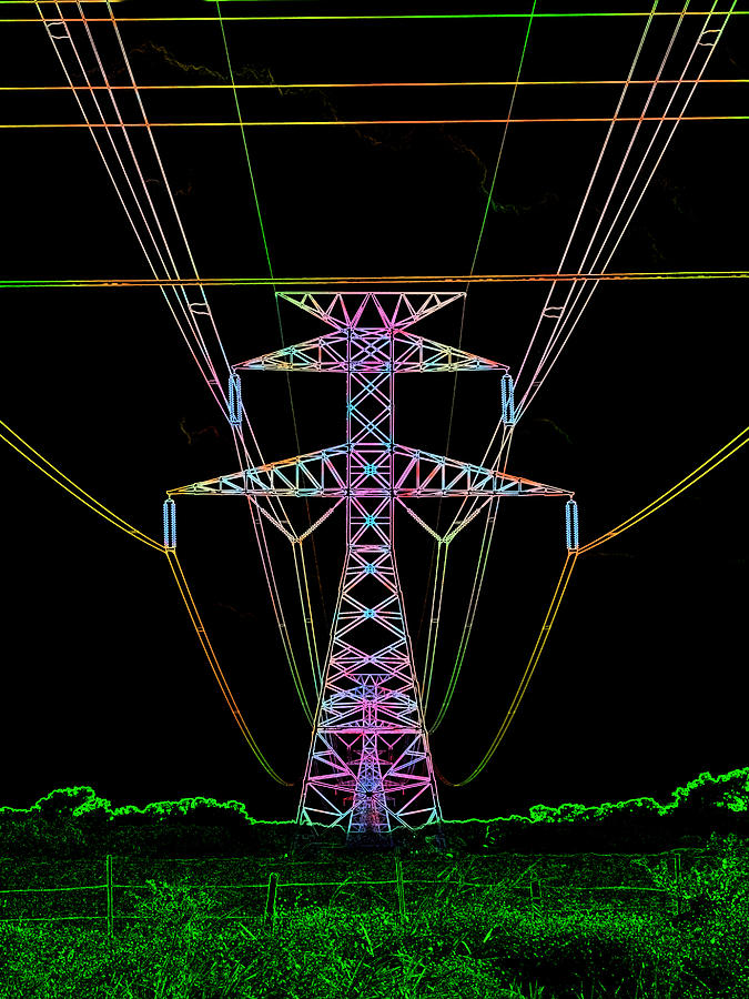 Electric Night III Digital Art by James Granberry