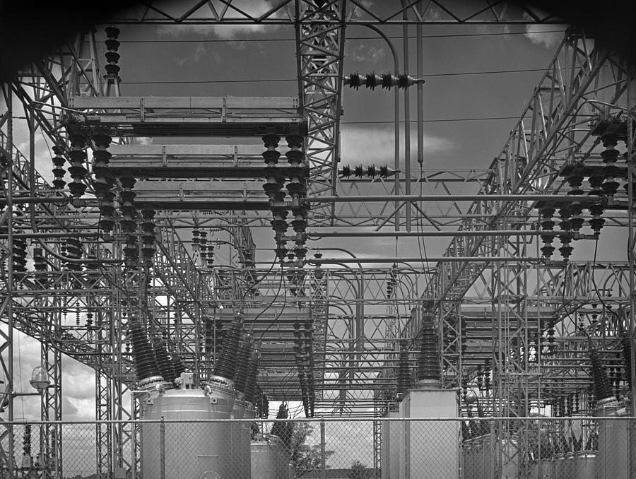 Electric Switchyard At Watts Bar Dam by Everett