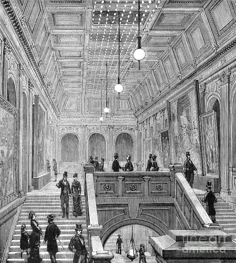 Electrical Exposition, 1881 Photograph by Granger Electrical Exposition, 1881 Photograph by Granger