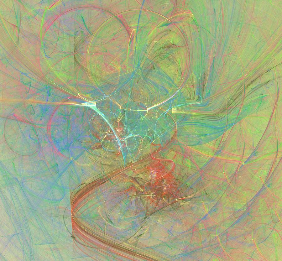 Abstract Digital Art - Electrifying by Christy Leigh