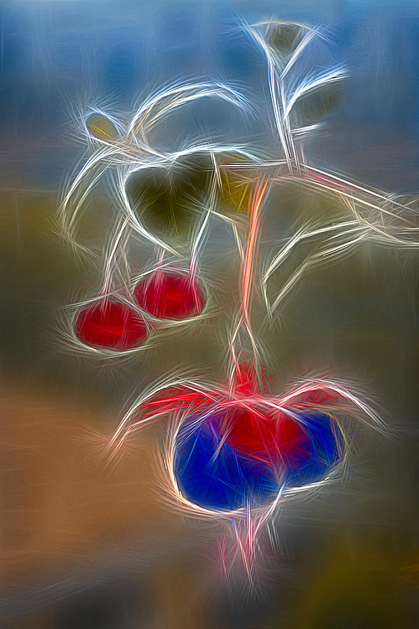 Electrifying Fuchsia Digital Art by Susan Candelario