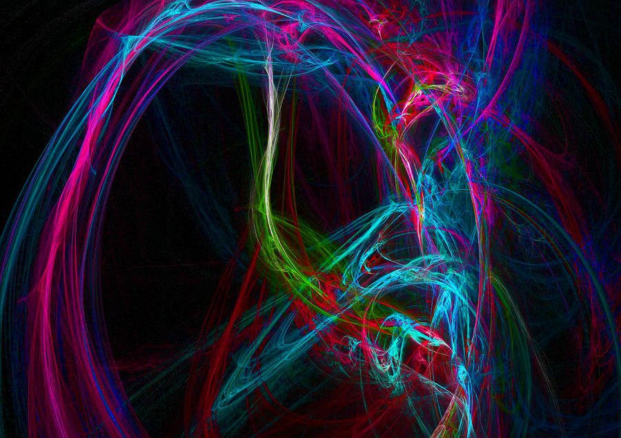 Abstract Digital Art - Electrifying Rhythm by Michael Durst