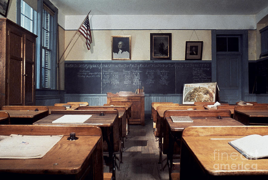 Elementary Schoolroom, 1915 Photograph by Granger