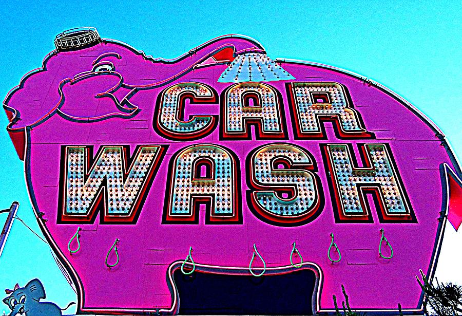 Elephant Car Wash Boost Photograph by Randall Weidner