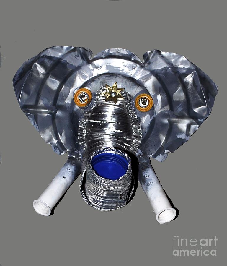 Elephant Mask Mixed Media by Bill Thomson