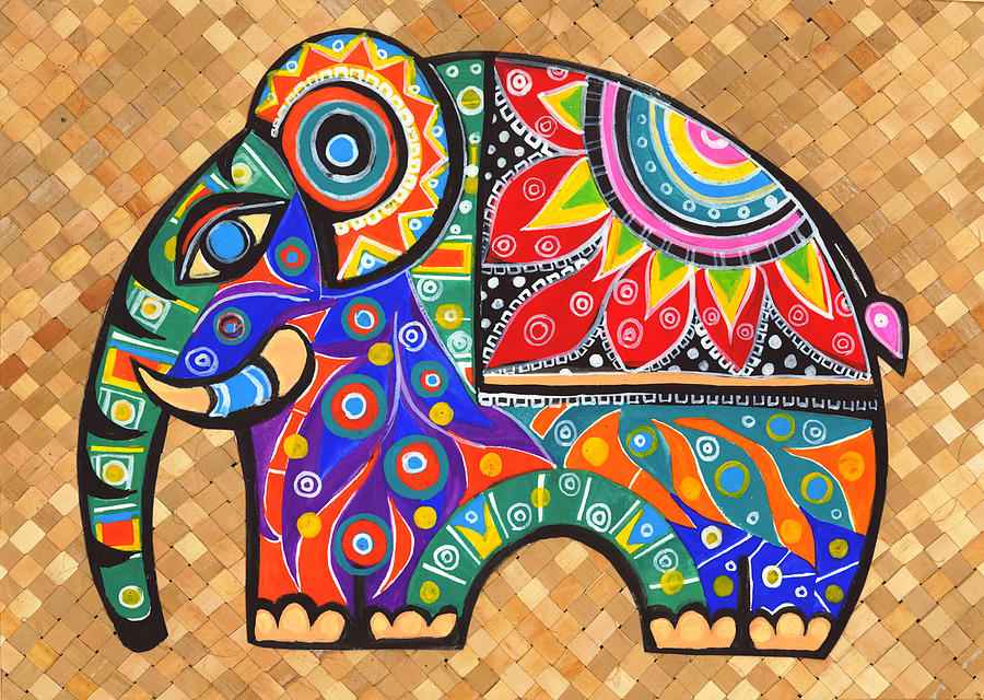 Elephant Painting by Samadhi Rajakarunanayake - Pixels
