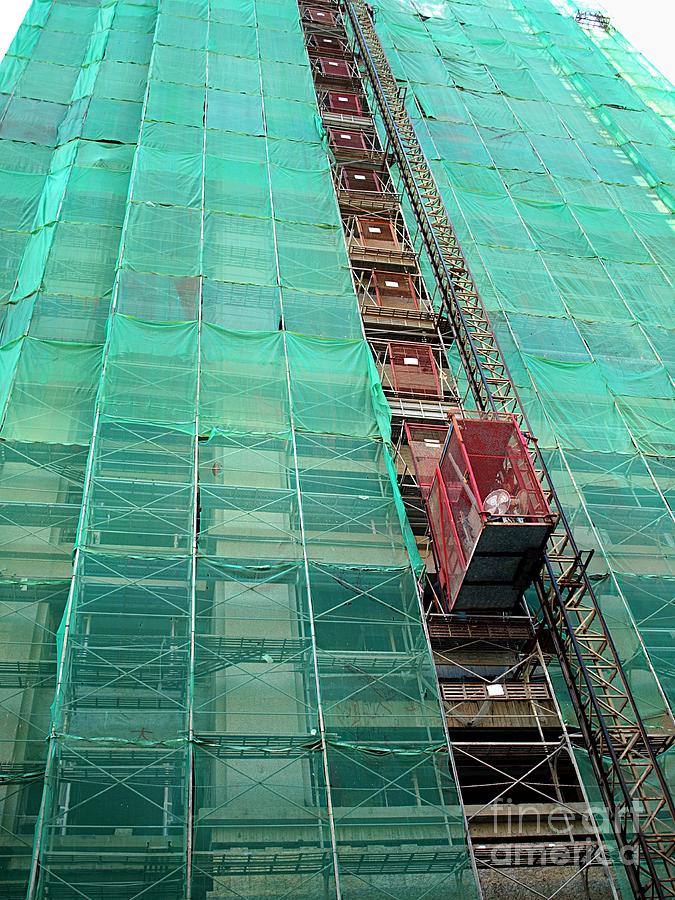 elevator at building construction site yali shi