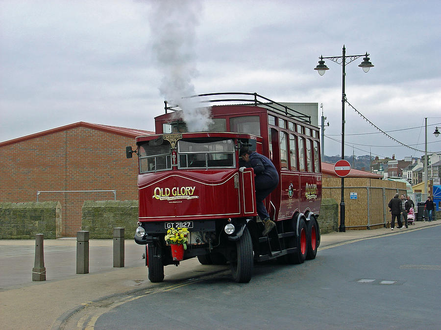 Elizabeth - Steam Bus at Whitby Photograph by Rod Johnson