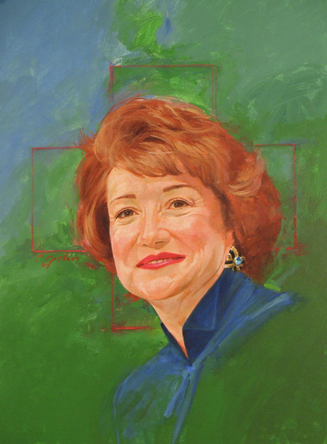 Elizabeth Dole Painting by Cliff Spohn