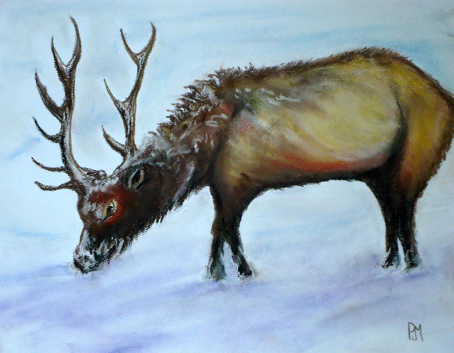 Elk Painting - Elk II by Pete Maier Elk Painting - Elk II by Pete Maier