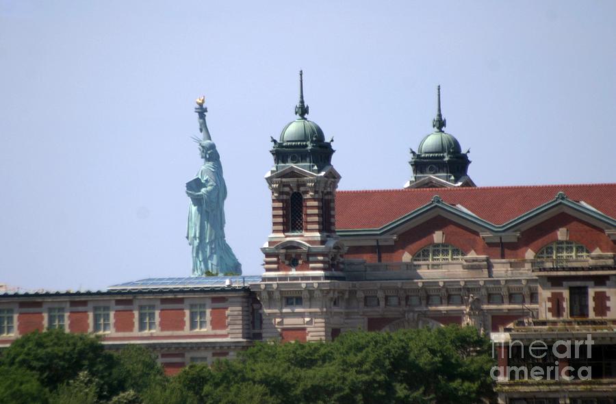 Ellis Island And Statue Of Liberty Photograph by Living Color Photography Lorraine Lynch