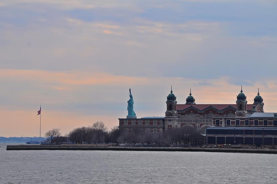 Statue Of Liberty Photograph - Ellis Island by Bill Cannon