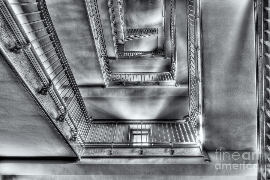 Ellis Island Stairway II Photograph by Clarence Holmes