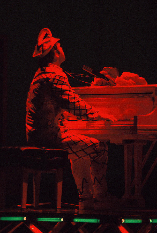 Elton John Photograph - Elton in the red by Scott Smith