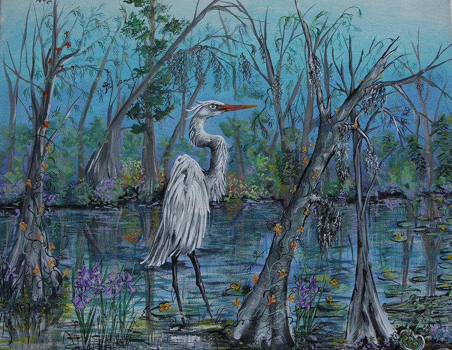 Elusive Swamp Painting by Virginia Bond