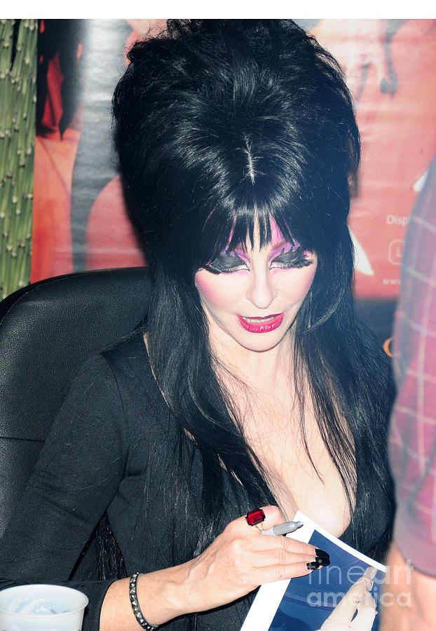 Celebrity Photograph - Elvira - Mistress of the Dark by Paul Ward