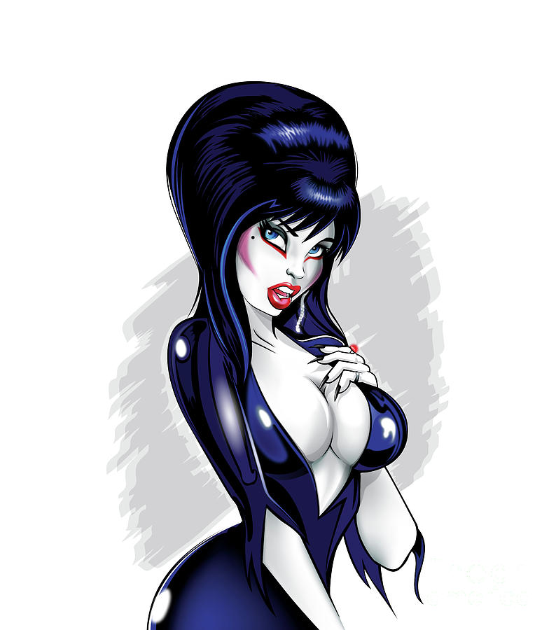 Elvira Drawing by Brian Gibbs