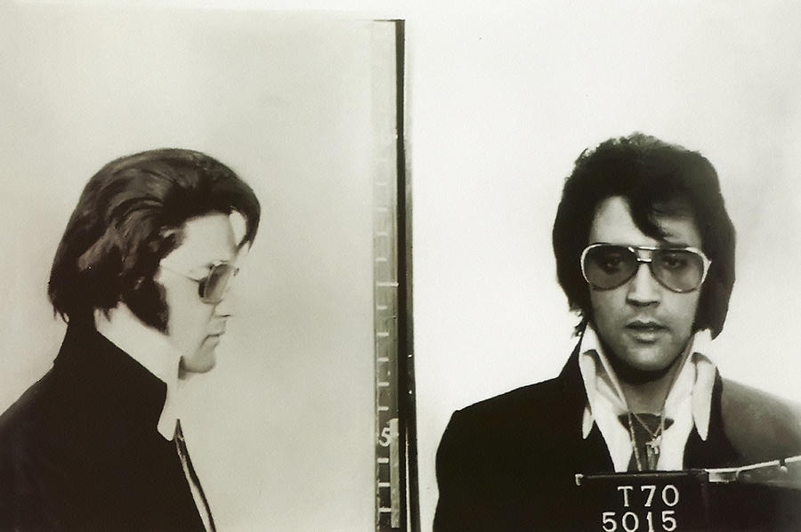 Elvis Mugshot 1970 Photograph by Digital Reproductions