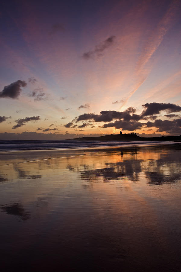 Castle Photograph - Embleton Bay Sunrise by David Pringle
