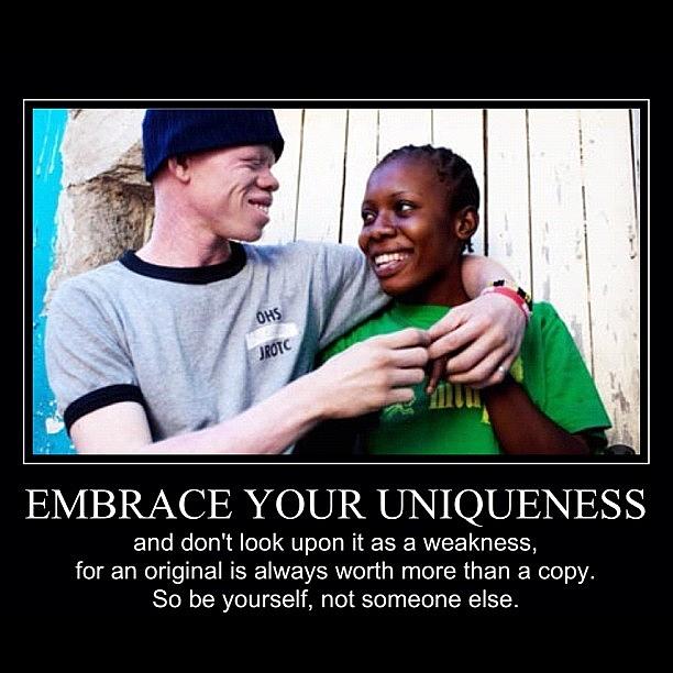 Unique Photograph - Embrace your uniqueness  by Nigel Williams