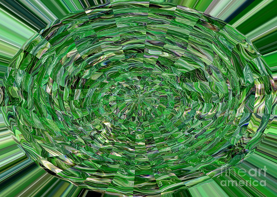 Emerald Abstract Digital Art
