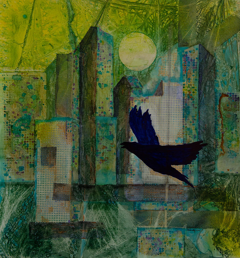 Raven Painting - Emerald City by David Raderstorf