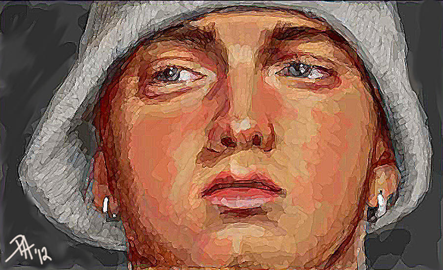 Eminem Painting - Eminem by Peggy Hickey