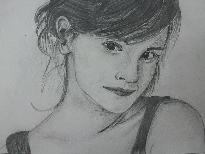 Emma Watson Drawing by Abisesh Mohapatra | Fine Art America