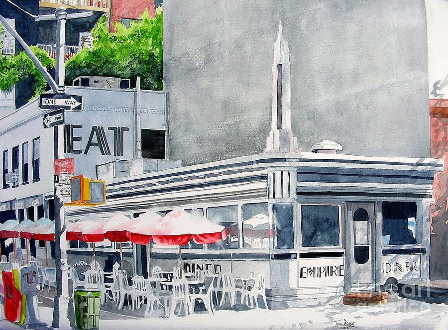 Empire Diner Painting by Tom Riggs