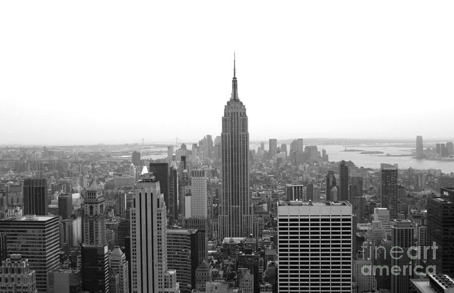 Empire State Building In Black And White Photograph by Living Color Photography Lorraine Lynch