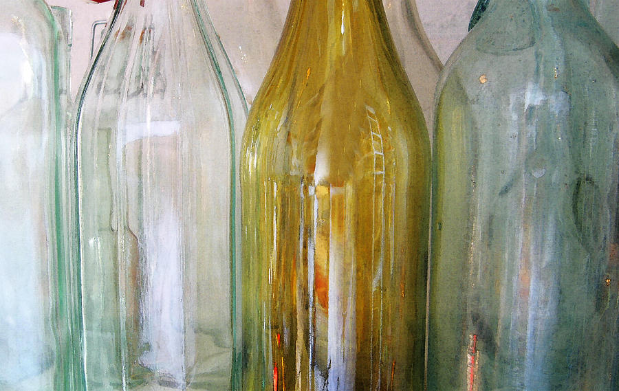 Empty Bottles Line Up Photograph by Rich Franco