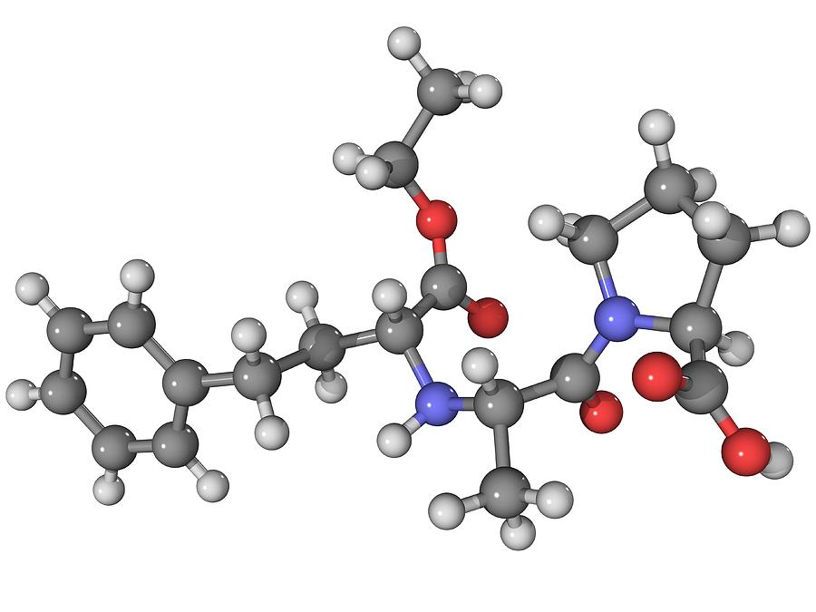 Molecular Photograph - Enalapril Ace Inhibitor Molecule by Laguna Design