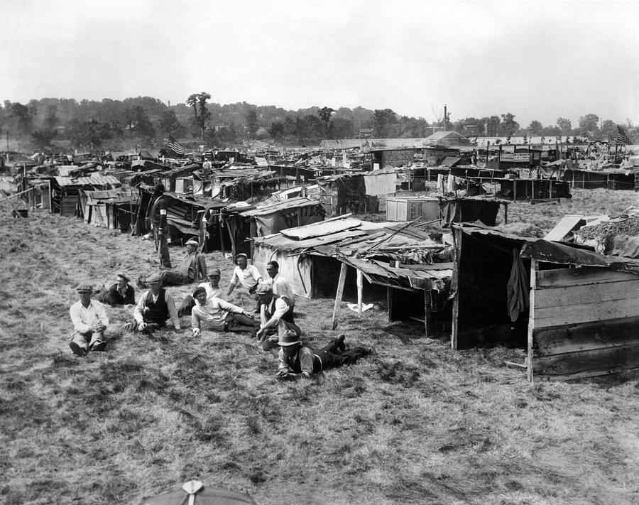 History Photograph - Encampment Of The Bonus Army Marchers by Everett