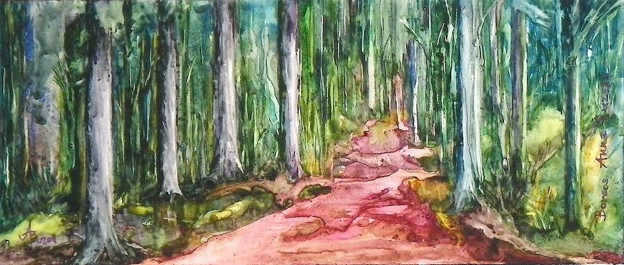 Enchanted Forest Painting by Anna Ruzsan