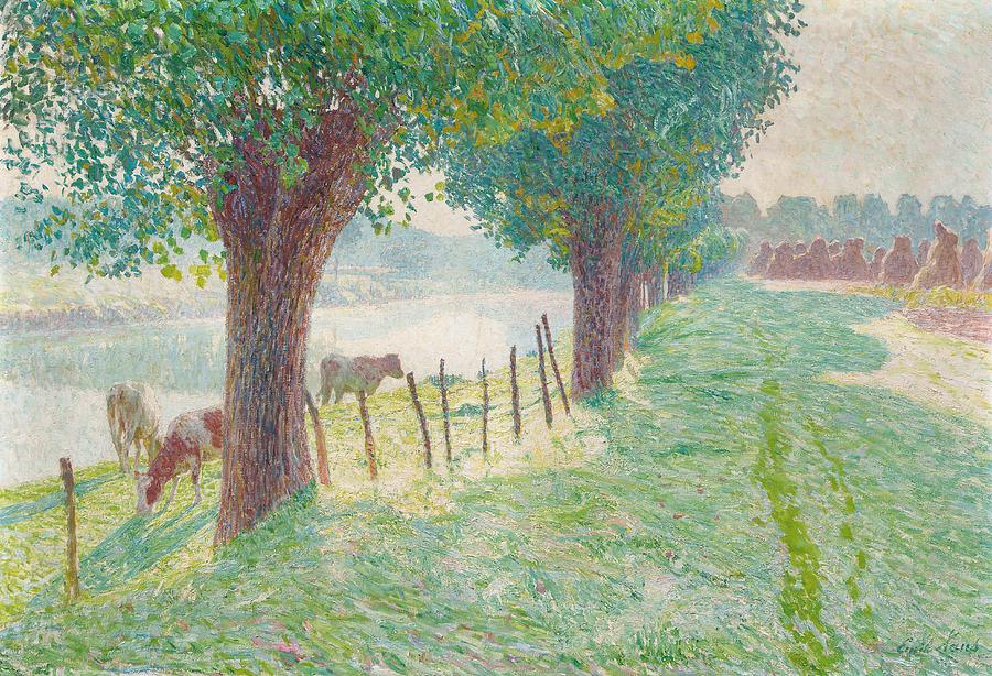 Tree Painting - End of August by Emile Claus
