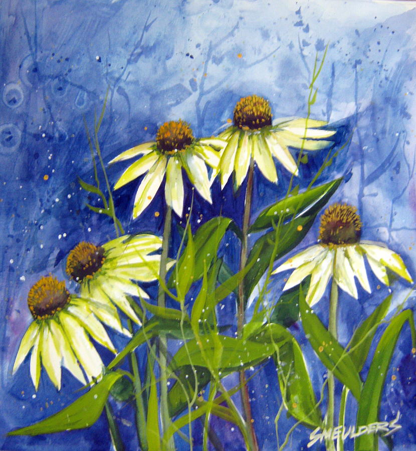 Wild Flowers Painting - End of summer by John Smeulders