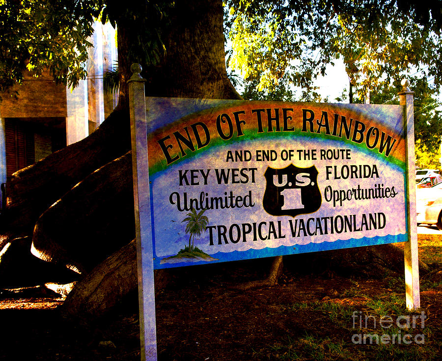 End Of The Rainbow in Key West Photograph by Susanne Van Hulst