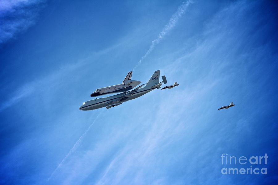 Space Photograph - Endeavours Last Flight by Matthew Keoki Miller