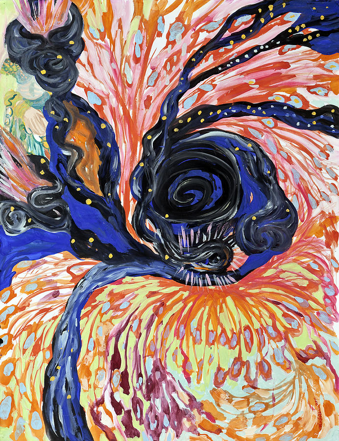 Energy Swirls Painting by Shoshanah Dubiner