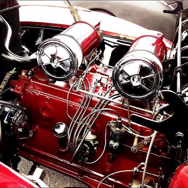 Car Photograph - #engine #hudson #classic #car #antique by Shari Malin