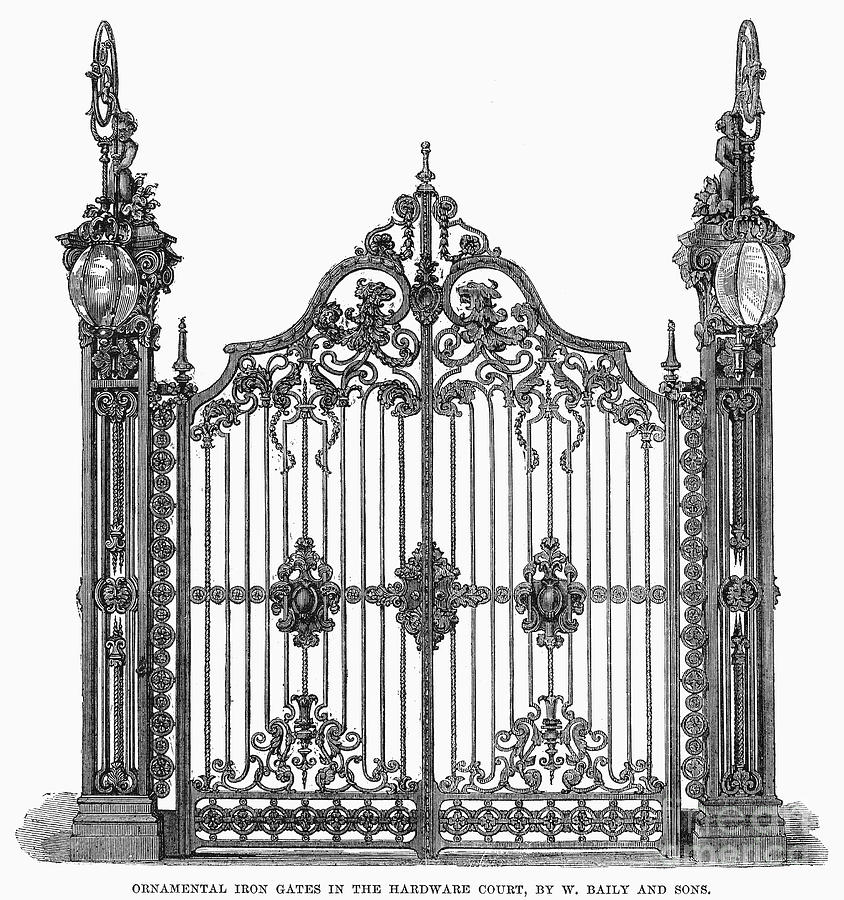 England Iron Gate, 1866 Photograph by Granger