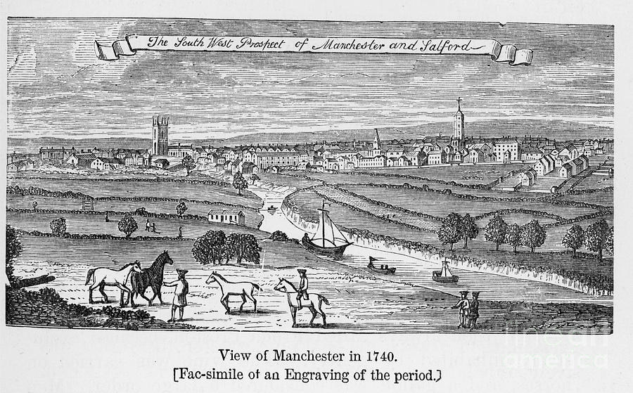 City Photograph - England: Manchester, 1740 by Granger